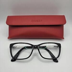 Guess GU2561 001 Black Plastic Optical Eyeglasses Frame 53-15-135 GU 2561